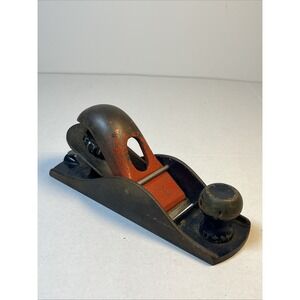 Vintage Block Plane USA Body Antique Wood Working Tool - Mini Planer - 6.5" Long